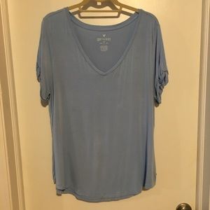 ❌SOLD❌ American Eagle super soft baby blue tee